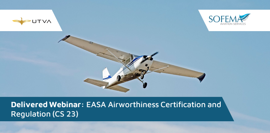 The EASA Airworthiness Certification and Regulation (CS 23) training was sucessfully completed by delegates from UTVA