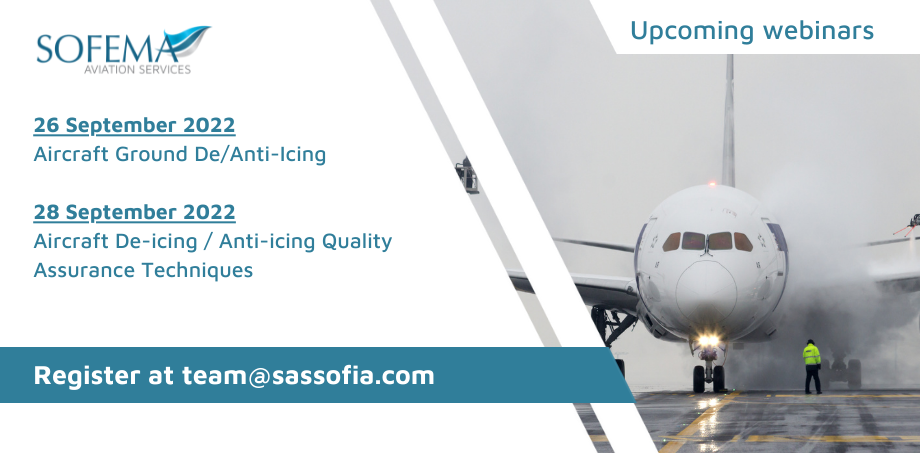 Our Aircraft De/Anti-Icing Quality Assurance Techniques webinar session starts in September – Sign up today!