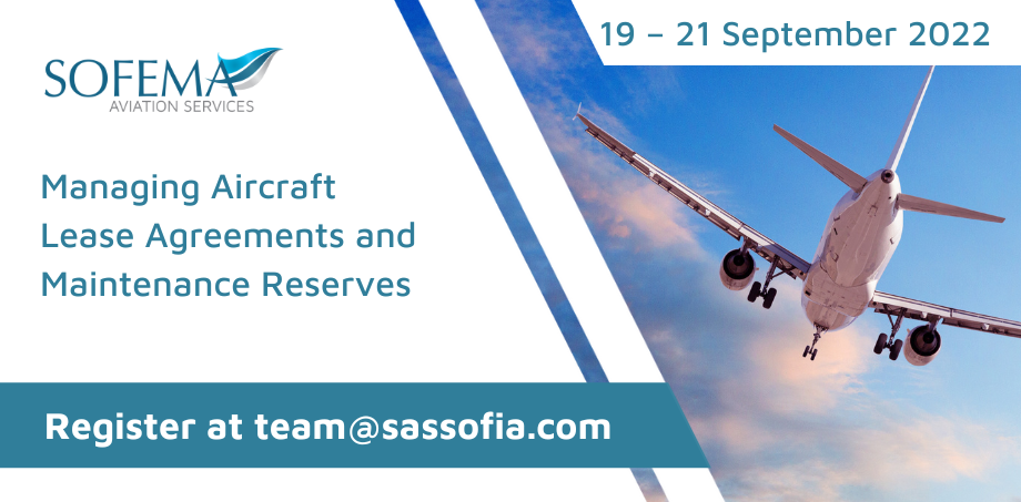 Understand how to Manage Aircraft Lease Agreements and Maintenance Reserves with our upcoming webinar in September