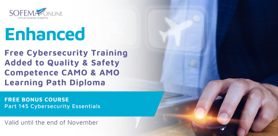 Free Cybersecurity Training Added to Quality & Safety Competence CAMO & AMO Learning Path Diploma